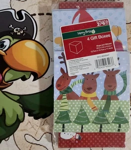 Merry Brite CVS CHRISTMAS Assorted Size Gift Packaging 4 Boxes Mugs And Giftware - Picture 1 of 5