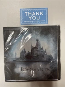 Harry Potter Hogwarts Party Napkins 2 Ply 36 Count 12 7/8" x 12 7/8" NEW C2426 - Picture 1 of 2