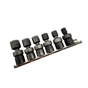 Juego de 6 tomas giratorias de impacto IPF 3/8" unidad 6pt SAE EE. UU. poco profundas - Imagen 1 de 10
