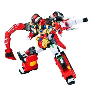 Metal Cardbot S FLAMENOVA Flame Nova Red Fire Truck Cars Transforming Robot - Bild 1 von 5