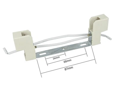 XENITE FARVISION 2 PZ Portalampade Adattatori Lampada Attacco R7S 118mm Per Fare Test Resistenza