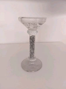 Kristall Kerzenhalter Kerzenleuchter Kerzenständer Glas Strasssteine - Bild 1 von 6
