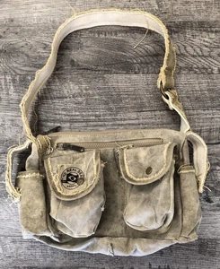 Borsa The Real Deal Upcycled Brasile tela resistente durevole look retrò Ran - Foto 1 di 10