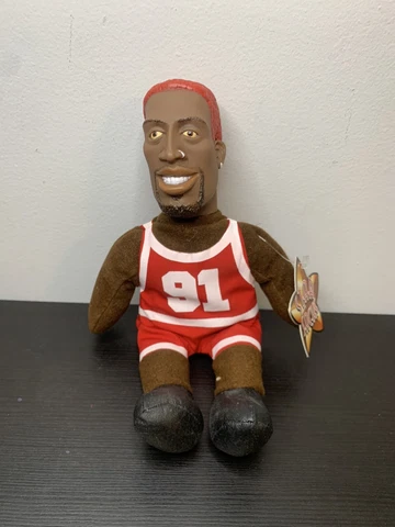 NBA All Star Dennis Rodman Limited Edition Star Sacks Chicago Bulls (red hair) Cover