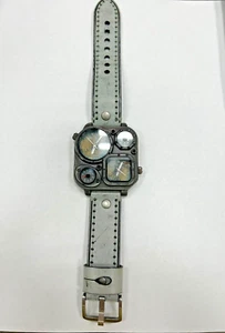 Artisan Handmade Duel Time Watch With Compass And Thermometer Gothic Steampunk - Picture 1 of 10