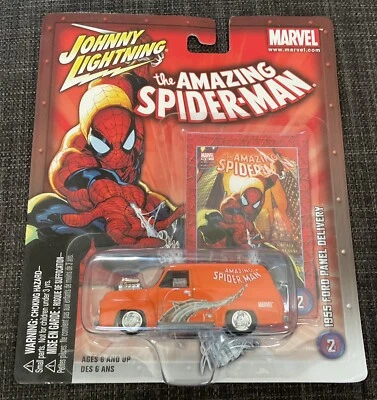 JOHNNY Lightning 惊人的蜘蛛侠 1955 福特面板交付 # 2 全新带盒 — 第 1/2 张图片