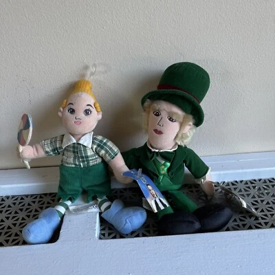 Lote de 2 muñecas de peluche Warner Bros WIZARD OF OZ 1998 Bean Lollipop & Mayor KS Foto 1 de 4