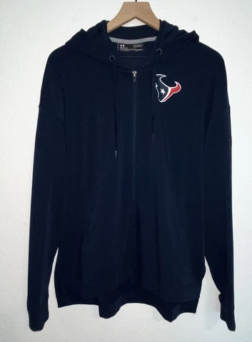 NFL Houston Texans Cold Gear Full Zip Hoodie Under Armour SZ L Cover