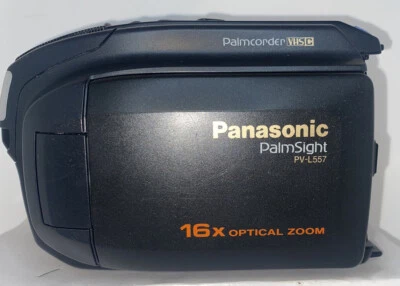 Panasonic PalmSightPalmcorder PV-L557 VHS C  Video Camera With Battery - Image 1 of 4