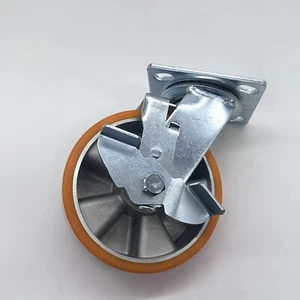 W B D WEIBIDA 6 Zoll Industriequalität Rollen mit Bremse Schwerlast 1er-Pack 2500 Pfund - Bild 1 von 3