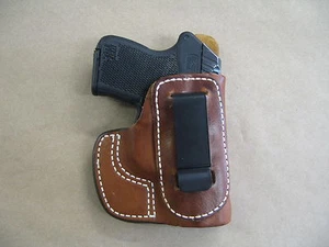 Taurus 738 TCP .380 IWB Waistband Molded Leather Concealed Carry Holster TAN RH - Picture 1 of 4