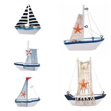 Gifts Sailing Boat Model Nautical Figurine Wooden Ship Ornaments Vessel Crafts