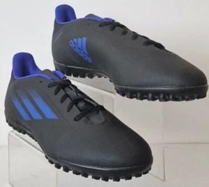 Botas de fútbol Adidas X Speedflow.4 TF - Astro Turf negras/azules Reino Unido 10 *NUEVAS* - Imagen 1 de 9