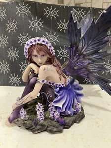 Grande Figurine Fée Statue 10"" Assise - Photo 1/8