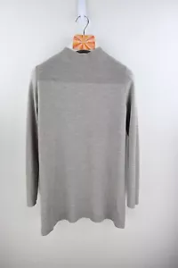 COS 100% wool long sleeve sweater with mock neck in grey Size S/UK10 - Picture 1 of 10
