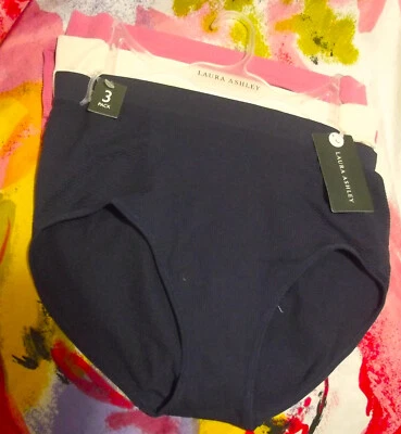 3 NUEVAS BRAGAS LAURA ASHLEY LS9444 3PKU MICROFIBRA TRANSPIRABLES SIN COSTURAS L Foto 1 de 2