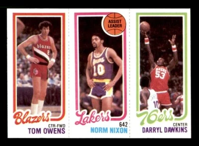 1980 Topps Basketball #123 Owens Nixon Dawkins NM/MT *e3 - Image 1 of 2