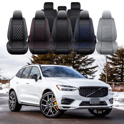 For Volvo XC60 XC40 XC90 S60 Car 5 Seat Cover Full Set Leather Cushion Protector - Image 1 of 4