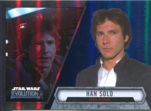 Star Wars Evolution 2016 Blue Parallel Card #42 Han Solo - Rebel Captain - Picture 1 of 1