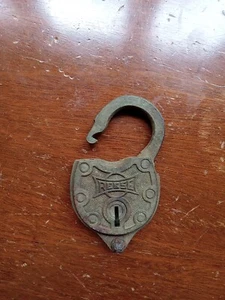 REESE PADLOCK, ANTIQUE- 1880 LANCASTER, PA , EXCAVATED COLLECTIBLE Opens Freely - Picture 1 of 6