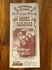 Chattanooga Southern Worlds Largest HO Gauge Railroad Tennessee Travel Map - Picture 1 of 4