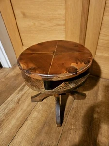 Midi Century Wooden Stool/ Plant Stand - Picture 1 of 10