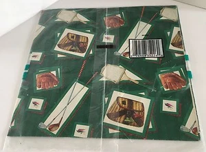 Vintage Herren Geschenkpapier Sport Angeln Golf Baseball Neu aus altem Lagerbestand Grün Neu - Bild 1 von 5