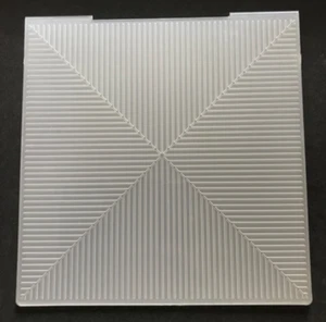 Geometric pattern background 8x8" square craft embossing folder - cardmaking etc - Picture 1 of 6