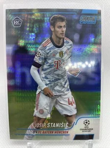 JOSIP STANISIC 2021-22 Stadium Club Chrome UEFA BLUE PRISM Refractor RC - Picture 1 of 2