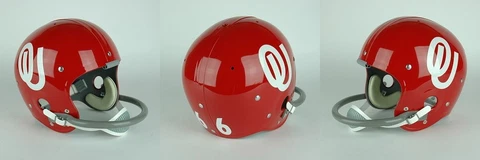 OKLAHOMA SOONERS 1966 Vintage Riddell TK Suspension Football Helmet Cover
