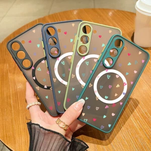 Magnet Hülle für Samsung S24 Ultra S25 S23 S22 A54 A35 Herz Stoßfest Cover - Bild 1 von 14