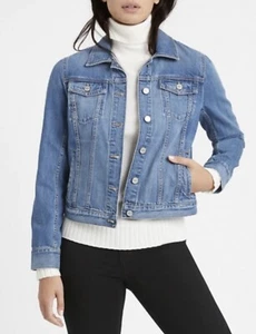 Banana Republic Women’s 4 Pocket Classic Medium Wash Denim Jacket Size Small - Picture 1 of 17