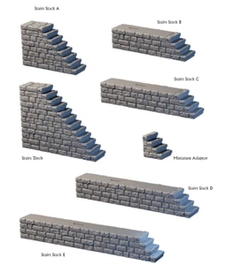Dungeon Modular Stairs- 28 mm / 1" - DragonLock - DND - Pathfinder - RPG - Dunge - Picture 1 of 8