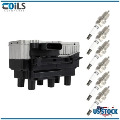 Fit For Volkswagen Jetta 1999-2001 2.8L Ignition Coils & Iridium Spark Plugs Kit - Image 1 of 4
