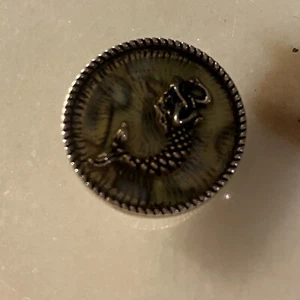 SNAP IN BUTTON CHARM FITS GINGER SNAPS STYLE JEWELRY ABALONE MERMAID #15 OCEAN - Picture 1 of 1