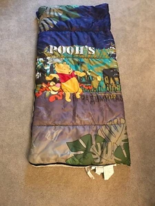Disney Childrens Sleeping Bag Winnie the Pooh Poohs Jungle Adventures Tigger - Picture 1 of 6