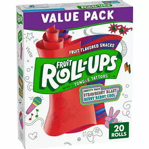 Fruit Roll-Ups Fruit Flavored Snacks, Variety Value Pack, 0.5 oz, 20 ct - Picture 1 of 6