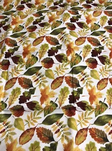 Leaves All Over Cotton Window Valance Handcrafted Free Shipping - Picture 1 of 1