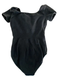 Revolution Marke kurzärmelig schwarz Tanz Gymnastik Trikot Kind Medium 8/10 - Bild 1 von 4