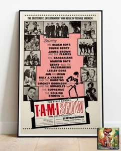 The T.A.M.I. Show Rolling Stones 1964 Repro Tour Poster wie A1 - 36"x24" - Bild 1 von 2