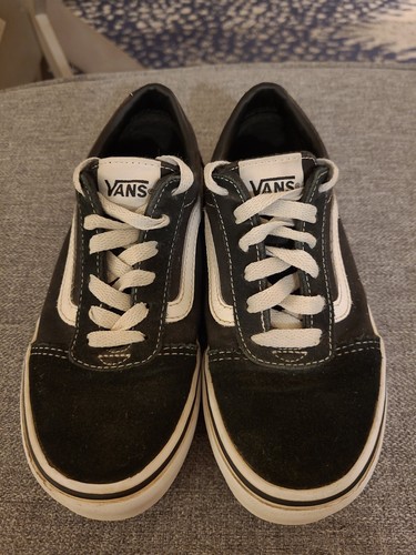 Sneakers Vans Off The Wall bianche e nere giovani taglia 1 unisex