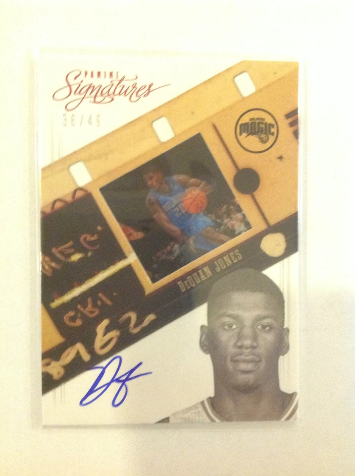 2012/13 panini signatures auto film red DEQUAN JONES #191 36/49 Made Magic - Image 1 of 1
