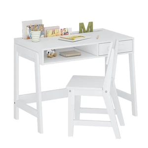 UTEX Kids Desk and Chair Set, Study Desk for Kids with Drawers, Wooden Childr... - Picture 1 of 8