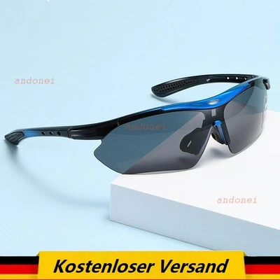 Fahrradbrille Sonnenbrille Sportbrille polarisiert UV400 Radbrille - Bild 1 von 2