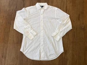 Polo Ralph Lauren Estate Two Ply Cotton Shirt LS White Men’s 15.5 33 - Picture 1 of 6