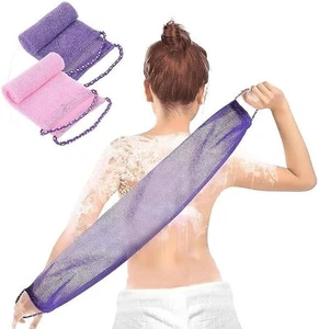 2 Pcs African Exfoliating Net with Hand Rope, African Net Sponge Exfoliating Ba - Picture 1 of 7
