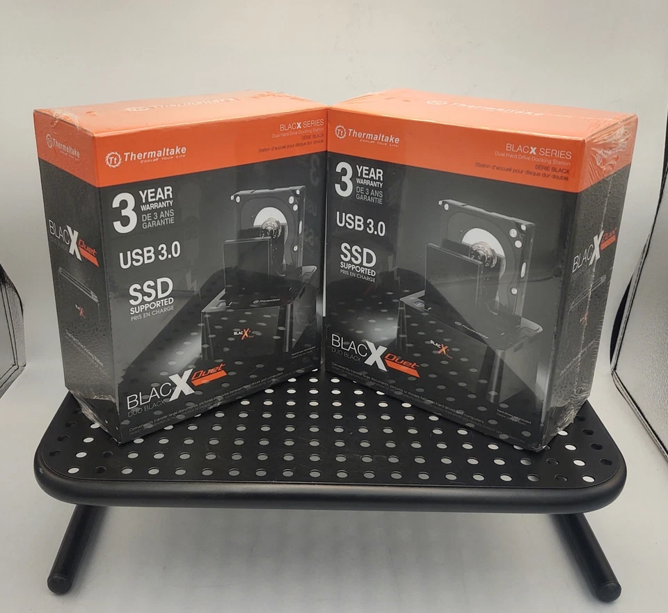 2x  Thermaltake BlacX Duet Dual Device Hard Drive Docking Station, ST0014U-D - Image 1 of 4