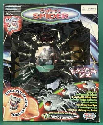 Vintage 2000 WowWee Cyber Spider Robot Remote Control Spider Toy w/ Box - Image 1 of 4