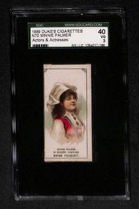 Minnie Palmer 1889 Duke's Zigaretten Schauspieler & Schauspielerinnen N70 SGC 3 - Bild 1 von 2