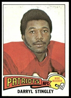 Darryl Stingley 1975 Topps #238 New England Patriots VG - Image 1 of 2